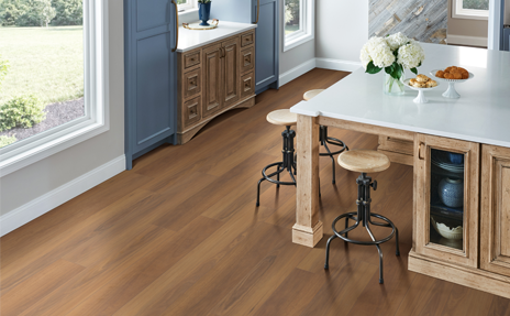 imagemedium toned wood look vinyl flooring in kitchen